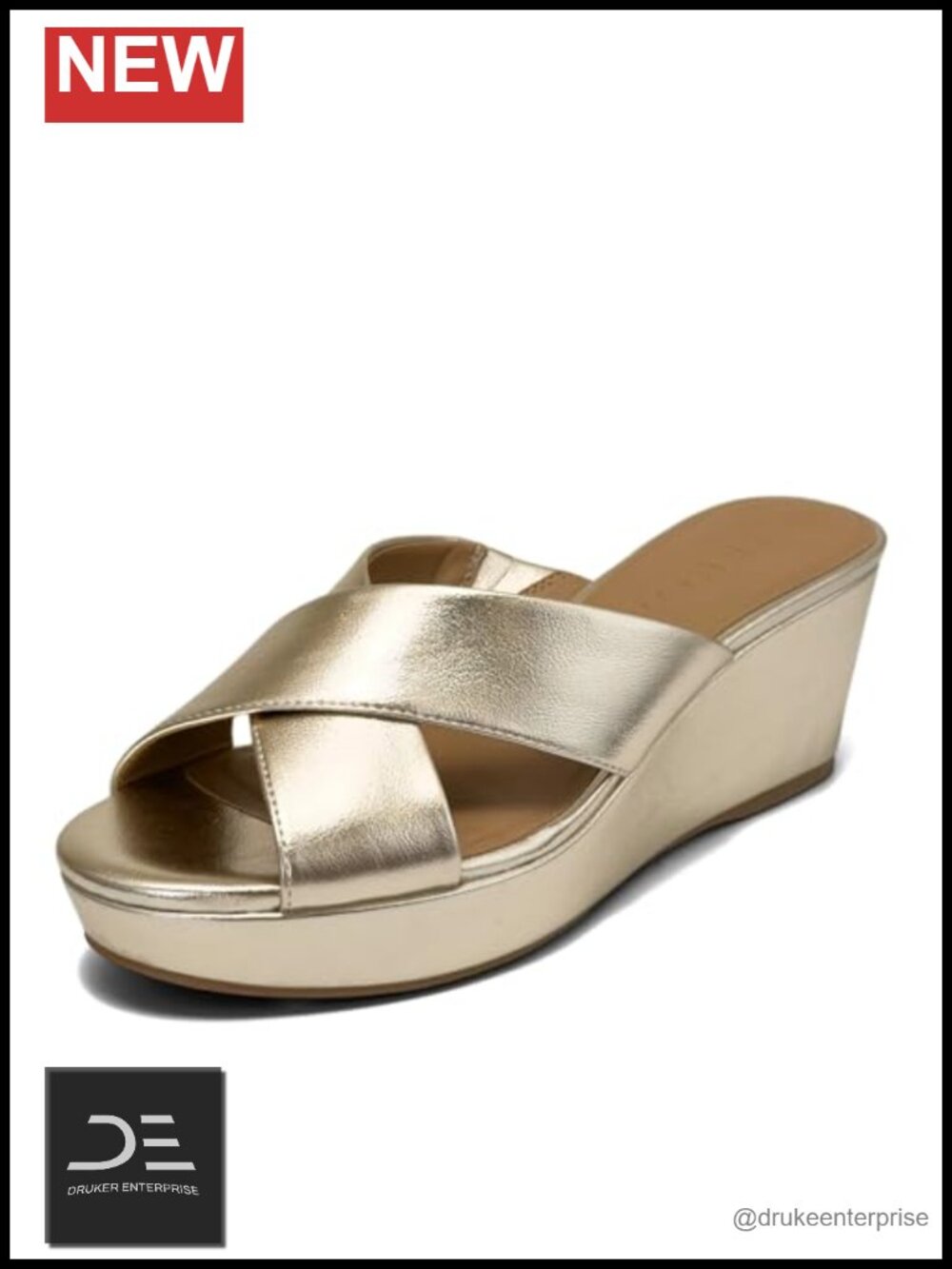 Aerosoles Cruis Wedge Sandals Faux Leather Slingback Comfort